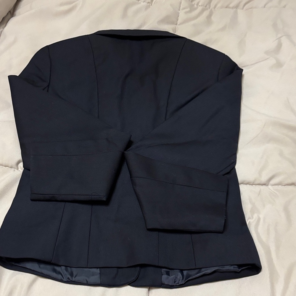 Kids Couture Navy Button-Front Blazer for Girls - Picture 5 of 6